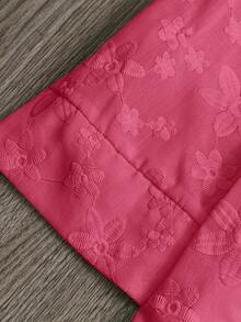 Linhara Women's Versatile 3/4 Sleeve Embroidered Shirt Collar Cardigan, Elegant For Commuting, Spring/Summer/Autumn