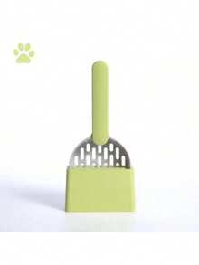 Zazumi Cat Litter Scoop Plastic Cat Litter Shovel With Base Self Cleaning Cat Litter Box Shovel Kitten Toilet Clean Tools Cat Supplies - Multicolor - View 18