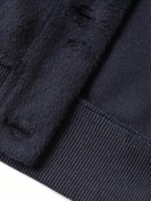 DAZY 男童休闲纯色夹克套装 - 藏蓝色 - 查看 9