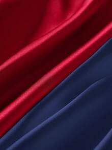 2件套女士性感蕾丝拼布开衩长裙睡衣套装 - 彩色 - 查看 3