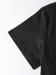 EMERY ROSE Plus Size Women'S Christmas T-Shirt, Festive Merry Christmas Wine Glasses Print, Crew Neck, Short Sleeve, All Season Holiday Tee