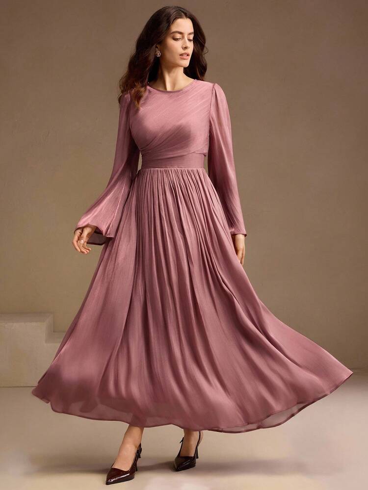 Women's Long Sleeve Dress, Elegant And Versatile For Commuting, Spring, Autumn, Winter