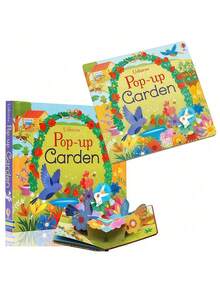 SHEIN 3D Usborne 立体花园书 - 早期学习互动书籍，幼儿教育故事书，自然主题幼儿礼物 - 彩色 - 查看 2