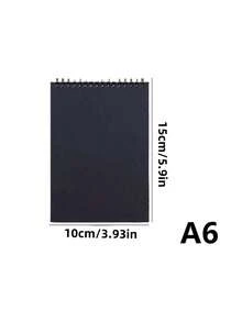 SHEIN 1 件 30 张素描本、素描板、生活绘画垫顶部螺旋装订无酸艺术素描本、艺术绘画纸适合成人初学者和艺术家返校 - 黑色 - 查看 6