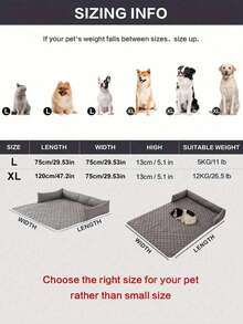 SHEIN 1PC Solid Color Plaid Pet Bed, Water-Resistant Anti-Slip Thin Design, Suitable For Small/Medium Cats & Dogs, 4-Season Use - Dark Grey - View 3