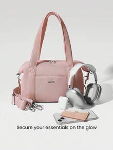 GLOWMODE Grab And Glow 6L 柔软舒适网眼可调节肩带斜挎包单肩方形手提包健身房工作室旅行度假日常休闲装 - 乾枯玫瑰色 - 查看 3