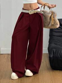 Coolane Women's Summer Vintage Casual Hippie Street Oversized Green Pants,Fall,Fall Clothes For Women