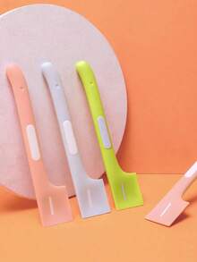 Zazumi 1pc Cat Canned Spoon Dog Wet Food Pet Feeding Mixing Long Handle Cat Spoon Canned Open Lid Pet Canned Spoon Pet Supplies - Multicolor - View 1