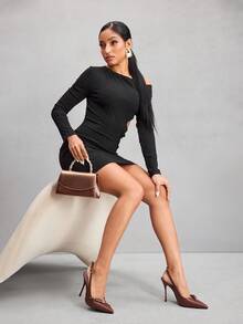 CUCCOO SZL Women's Back Strap Butterfly Decor Lolita Style High Heel Pumps, Wine Red