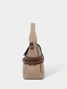 SHECARRY 休闲时尚百搭简约女士斜挎包 - 卡其色 - 查看 9