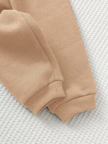 Cozy Pixies 2 pezzi Set di maglioncino girocollo a maniche lunghe e pantaloni in vita elastica con stampa di animali cartoni animati per bambino