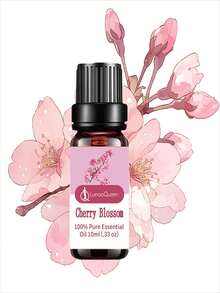 2pcs 10ml Cherry Blossom Essential Oil, Made From Pure Cherry Blossom Essential Oil, Suitable For Aromatherapy, Humidifiers, Car Aromatherapy, Diffusers, Candle Making, Air Purification, Fresh Air Aromatherapy Valentine's Day Valentines Supplies Wedding Items
