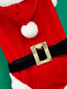 PETSIN Christmas Theme Pet Cosplay Santa Claus Costume, Suitable For Cats And Dogs