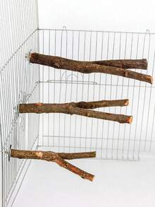 1 件手工木制耐用木制鸟栖笼 - 舒适的鸟磨棒 - 有趣的鸟类玩具和用品，重量和形状因木材差异而略有不同