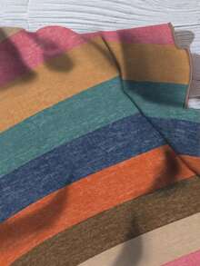 SHEIN LUNE 女士休闲度假风格豹纹 V 领短袖宽松衬衫，适合夏季 - 彩色 - 查看 5