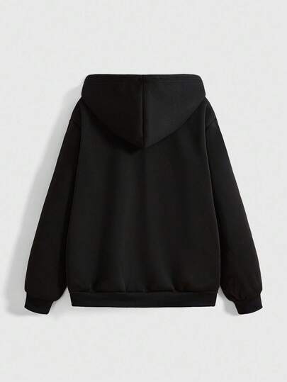 Grunge Punk Sweat-shirt ample pour femmes grande taille avec motif de pistolet et d'aile en strass, style sous-culture Y2K de rue