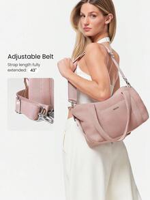 GLOWMODE Grab And Glow 6L 柔软舒适网眼可调节肩带斜挎包单肩方形手提包健身房工作室旅行度假日常休闲装 - 乾枯玫瑰色 - 查看 5