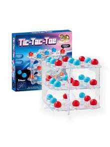 Zazumi 1PC 3D Tic Tac Toe Strategy Board Game For Kids & Adults - 2-4 Players, Rotating Tabletop Puzzle Game For Children's Logic Training, Educational Family Toys, Popular Brain Teaser Gifts For All Ages - Multicolor - View 8