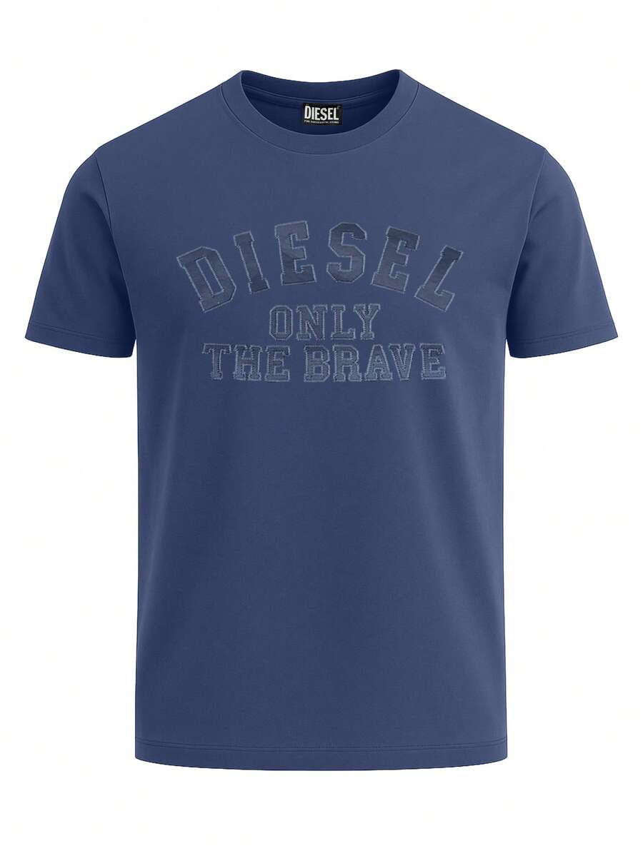 Diesel Men's T-Shirts Navy Blue - Navy Blue - View 1