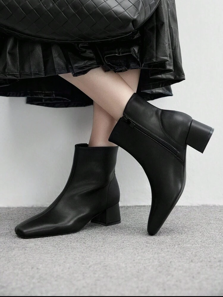 CUCCOO BIZCHIC Women's Fashion Versatile Minimalist High Heel Ankle Boots