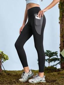 In My Nature Colanți elastici pentru femei, croială slim, respirabili și confortabili pentru drumeții, camping, fitness, naveta