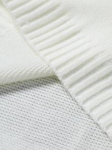 Manfinity EMRG Men's Casual Contrast Color Patchwork Letter Embroidery Knit Face Mask Y2k Tops Sweater Vest - Multicolor - View 7