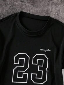 PAVTROS 1 件男童字母和数字拼色长袖 T 恤，运动球衣款式，适合秋冬季、运动、户外、学校