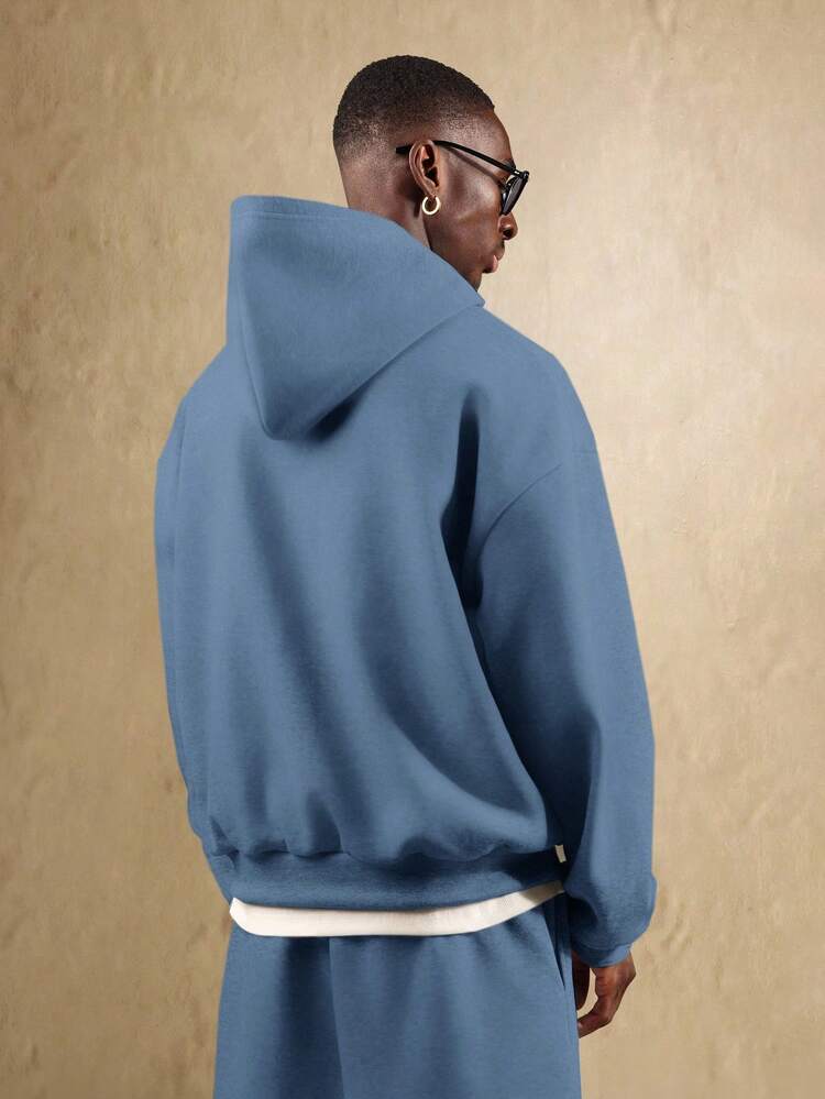 Essential Oversized Pullover Hoodie With Drawstring Hood