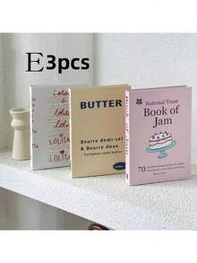 SHEIN 3 件可折叠假书，简单装饰书，家居装饰道具 - 彩色 - 查看 15