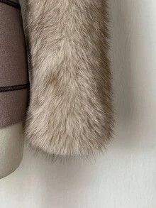 EgrlEra 秋冬女士时尚休闲短款人造皮草大衣