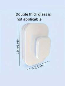 SHEIN 1 PC Heavy-Duty Double-Sided Magnetic Window Cleaner With Safety Cord & Anti-Pinch Design – 3-10mm Thick Glass Cleaning Tool For High-Rise Buildings/Balcony/Home/Office – ABS Handle & Scrubber Kit For Indoor/Outdoor Windows