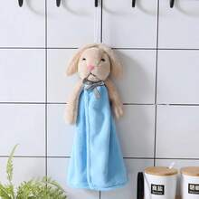 1/2 Packs Coral Fleece Hanging Hand Towels For Bathroom&Kitchen,Super Soft Rabbit Design Appease Towel, Super Soft Water Absorbent Decorative Hand Towels Cleaning Cloth Dish Cloths Kitchen Towel - Multicolor - View 10