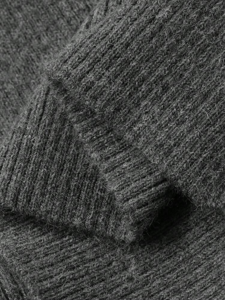 Women's Solid Color Long Sleeve Knitted Cardigan, Sleeveless Knit Top And Knitted Pants 3 PiecesCasual Set, Autumn/Winter