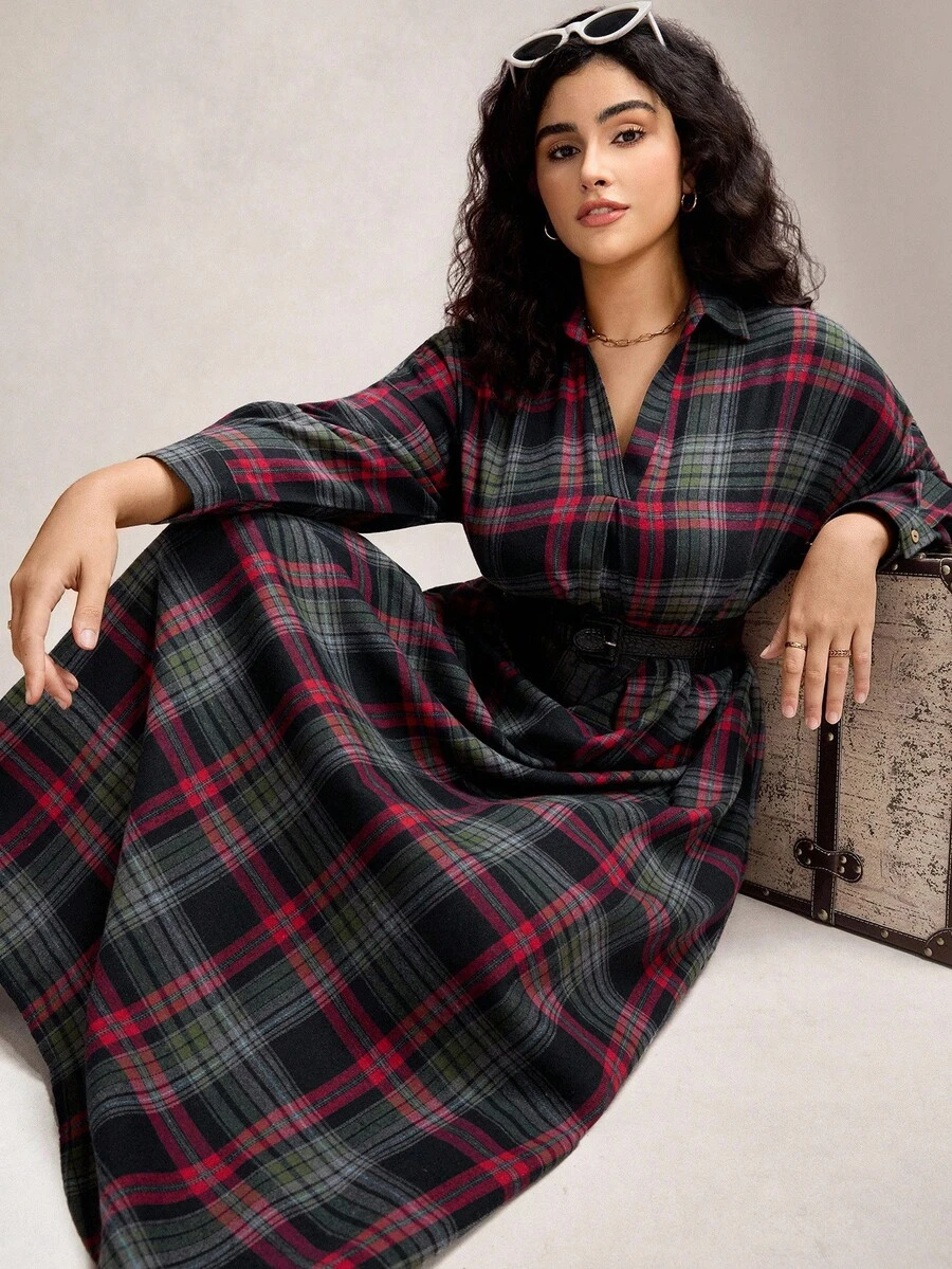 Zelara 大码休闲条纹长款衬衫裙 西部风女装 节日波西米亚风嬉皮女牛仔装 复古波西米亚风夏季波西米亚风复古女装夏季春假狂欢装 节日春假装 格子裙 女式格纹裙 格子长款裙 格子衬衫裙 女式格子裙 Polo 衫 别致冬季长款格子裙 商务 - 彩色 - 查看 1