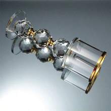 SHEIN Basic living Crystal Candle Holder - Polished Romance Themed Tabletop Decor For Dinners, Anniversaries, Birthdays & Holiday Celebrations - Luxurious American Style Candlelight Centerpieces For Home & Table, Room Decor, Gifts Graduation - Multicolor - View 6