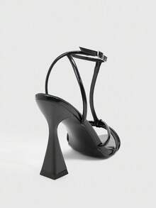 CUCCOO SZL Women's Fashionable Sexy Elegant Pointed Toe High Heel Sandals - Black - View 4
