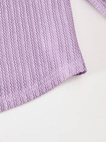 Teenager Mädchen T-Shirt Set, modisches Farbblockdesign, weißer Kontrastkragen, geschwungener Saum, kombiniert mit Hosen, lässig & einfach, College-Stil, geeignet für den täglichen Gebrauch & Schule