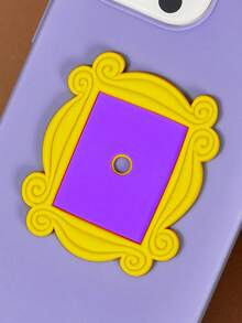 FRIENDS X SHEIN Semi 3D Shape Pattern Purple Fashionable Phone Case, Gift,Compatible With IPhone - Purple - View 6