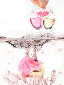 SHEIN 50 piezas/Set Perlas de detergente para ropa con aroma a flor de cerezo 3 en 1 - Líquido concentrado para lavandería, suavizante de telas y perlas antiestáticas para lavandería