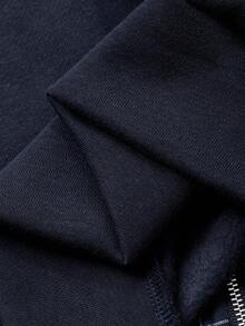 FRIFUL Women's Material Patchwork Plaid Patchwork Front Letter Embroidery Decor Loose Fit Thermal Lined Cropped Sweatshirt, Autumn Jacket Hoodie