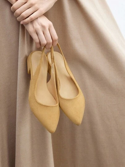 CUCCOO BIZCHIC Giày sandal đế bệt mũi nhọn thường ngày Cuccoo dành cho nữ