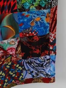 Linhara Plus Size Women Casual Bohemian Floral Print Jumpsuit, Suitable For Vacation