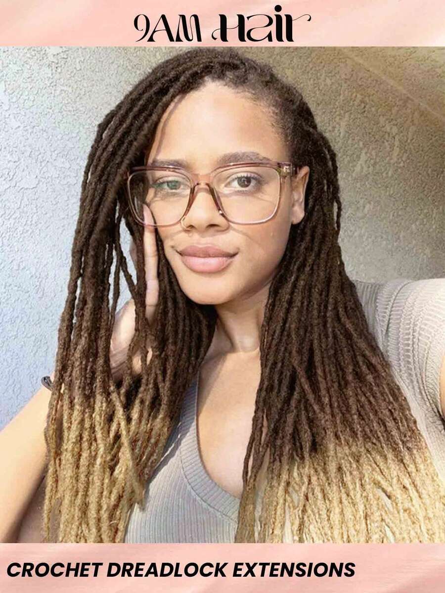 Boho Braids 10 Strähnen Loc-Verlängerung aus Echthaar, 4/27 Farbe, vollständig handgefertigt, permanente Dreadlock-Verlängerung aus Echthaar für Frauen/Männer/Kinder, 8 Zoll - 20 Zoll, Breite oben 0,6 cm, unten 0,4 cm, kann gefärbt, gebleicht und gekräuselt werden, handgefertigte Loc-Verlängerung für Männer und Frauen, 10 Strähnen, braun 4/27 Farbe