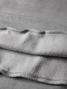 Manfinity Homme 男士秋季字母印花长袖抽绳连帽休闲运动衫，带口袋