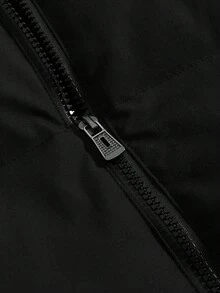 PAVTROS Manfinity Streetrush Men's Printed Zip-Up Stand Collar Coat, Winter, Fall