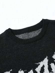 Chillumni Áo len chui đầu dài tay đa năng thoải mái hàng ngày cho nam - màu đen - Xem 7