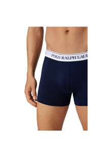 Ralph Lauren 3 Pack Men's Letter Tape Waist Active Boxer Briefs - Navy/ White - View 4