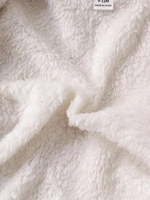 SHEIN Kleinkind Jungen Cord Fleece Warme Bequeme Beige Jacke, geeignet für Herbst/Winter Alltag und Outdoor Aktivitäten