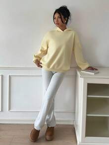 Aloruh Áo Hoodie Nữ Thu/Đông Mới, Màu Vàng Kem, Họa Tiết Bướm Trang Trí, Phong Cách Y2K Dễ Thương, Áo Hoodie Vàng Pastel, Áo Hoodie Vàng Nhạt, Áo Hoodie Vàng Bơ, Áo Hoodie Kem, Halloween Thu Đông cho Nữ, Mùa Thu Nữ, Halloween Mùa Thu, Halloween cho Nữ, Mùa Thu Nữ - Màu vàng - Xem 9