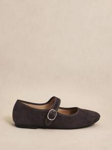 Rosivie Retro Buckle Decor Flat Shoes, Versatile & Elegant, Suitable For Spring/Summer, Grey For Christmas - Coffee Brown - View 2